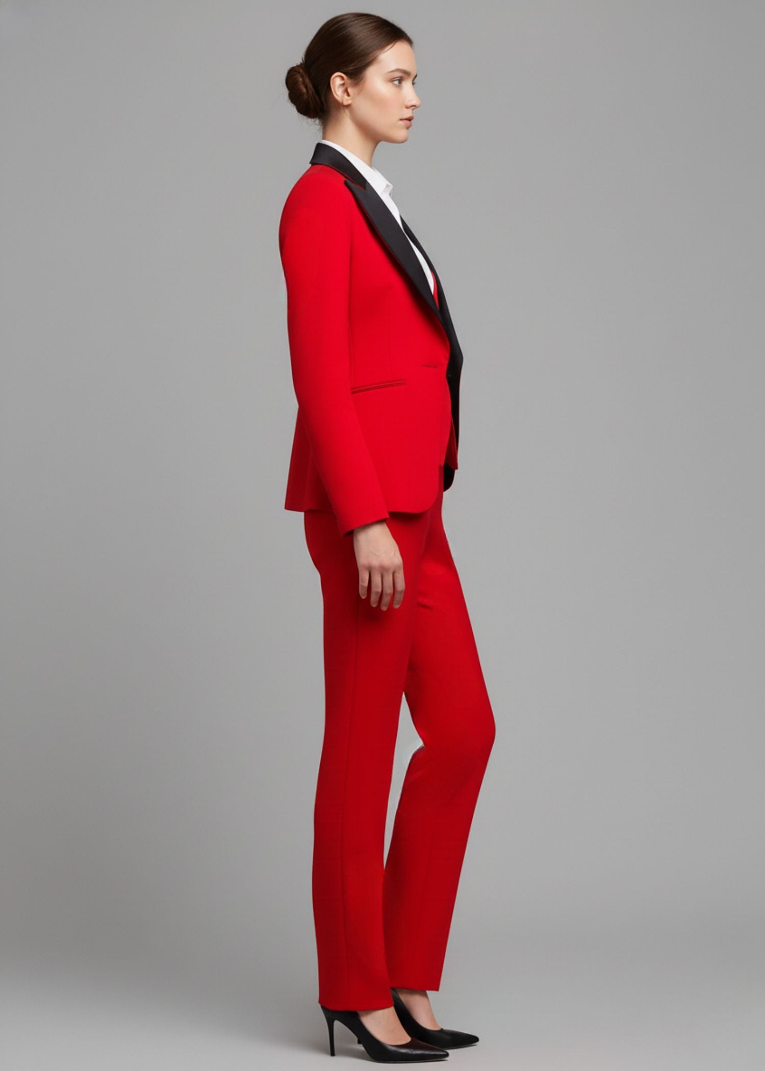 Wide Lapel Three Piece Tuxedo 