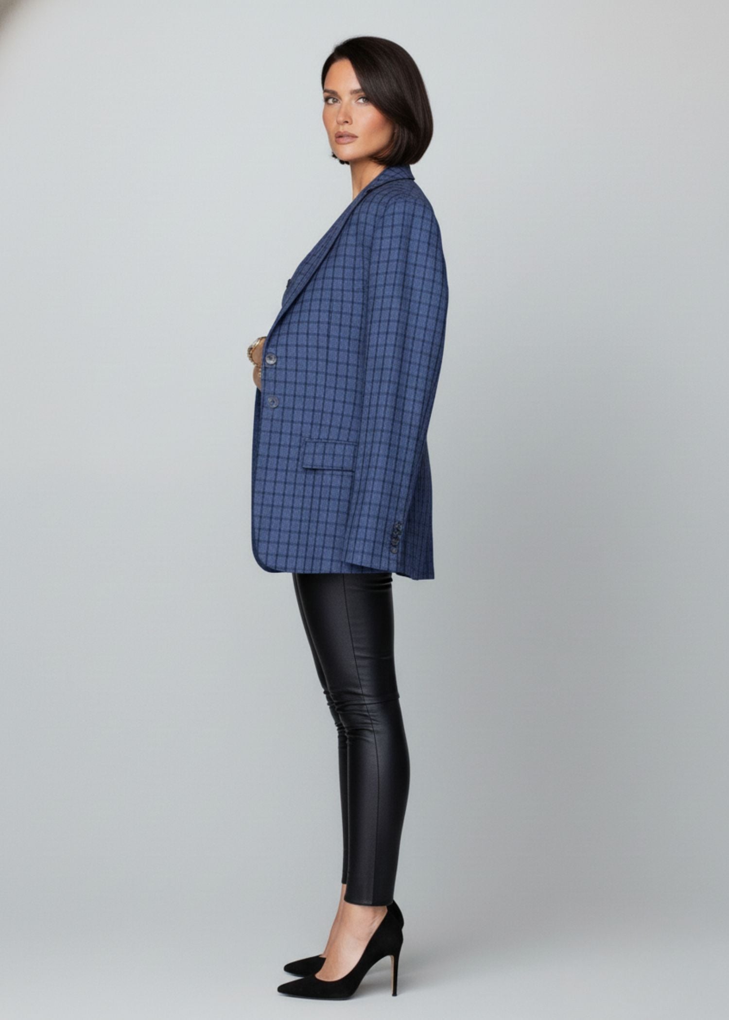 Wisteria Wide Check Three Piece Suit
