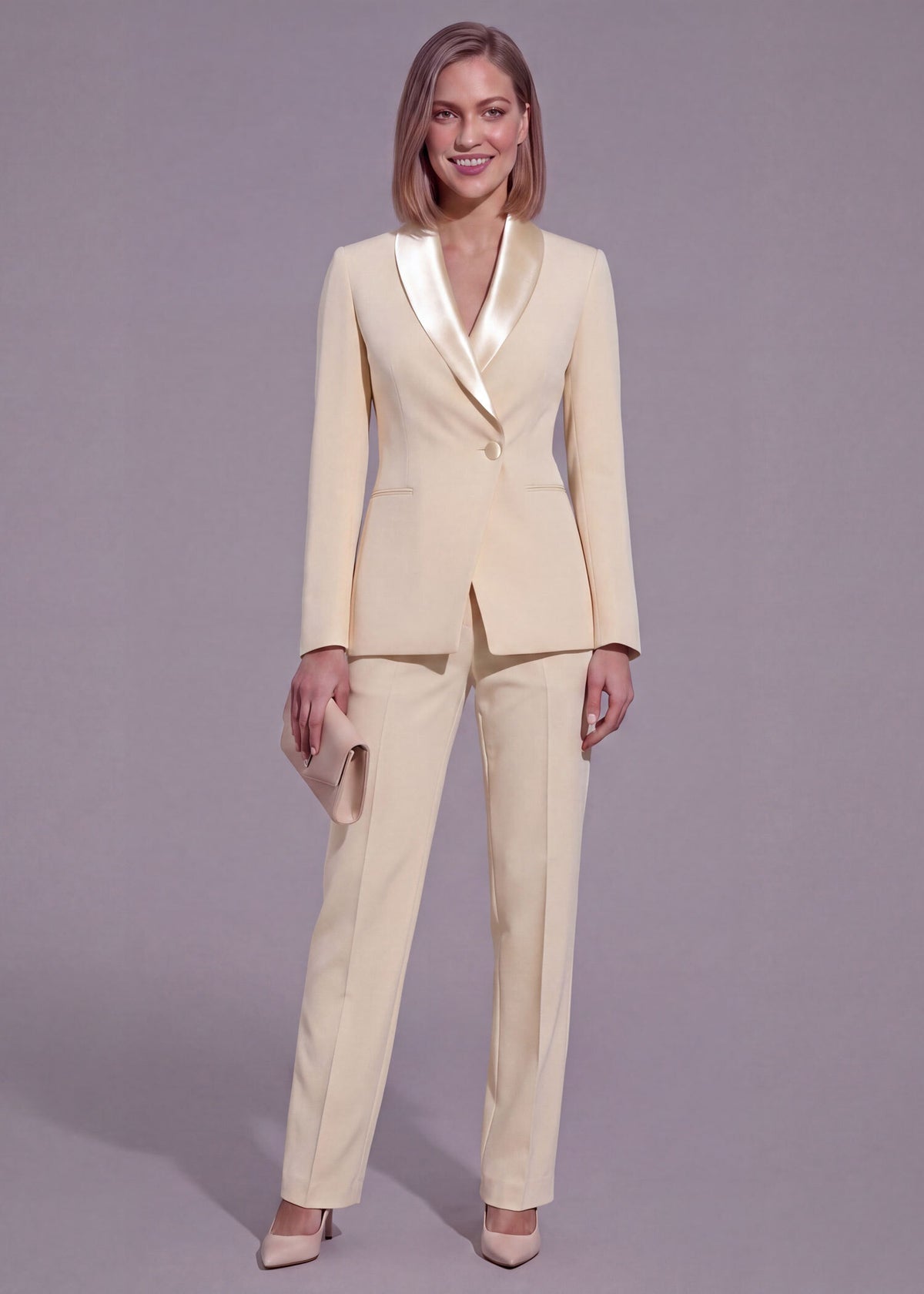 Wrap Style Formal Tuxedo in Yellow