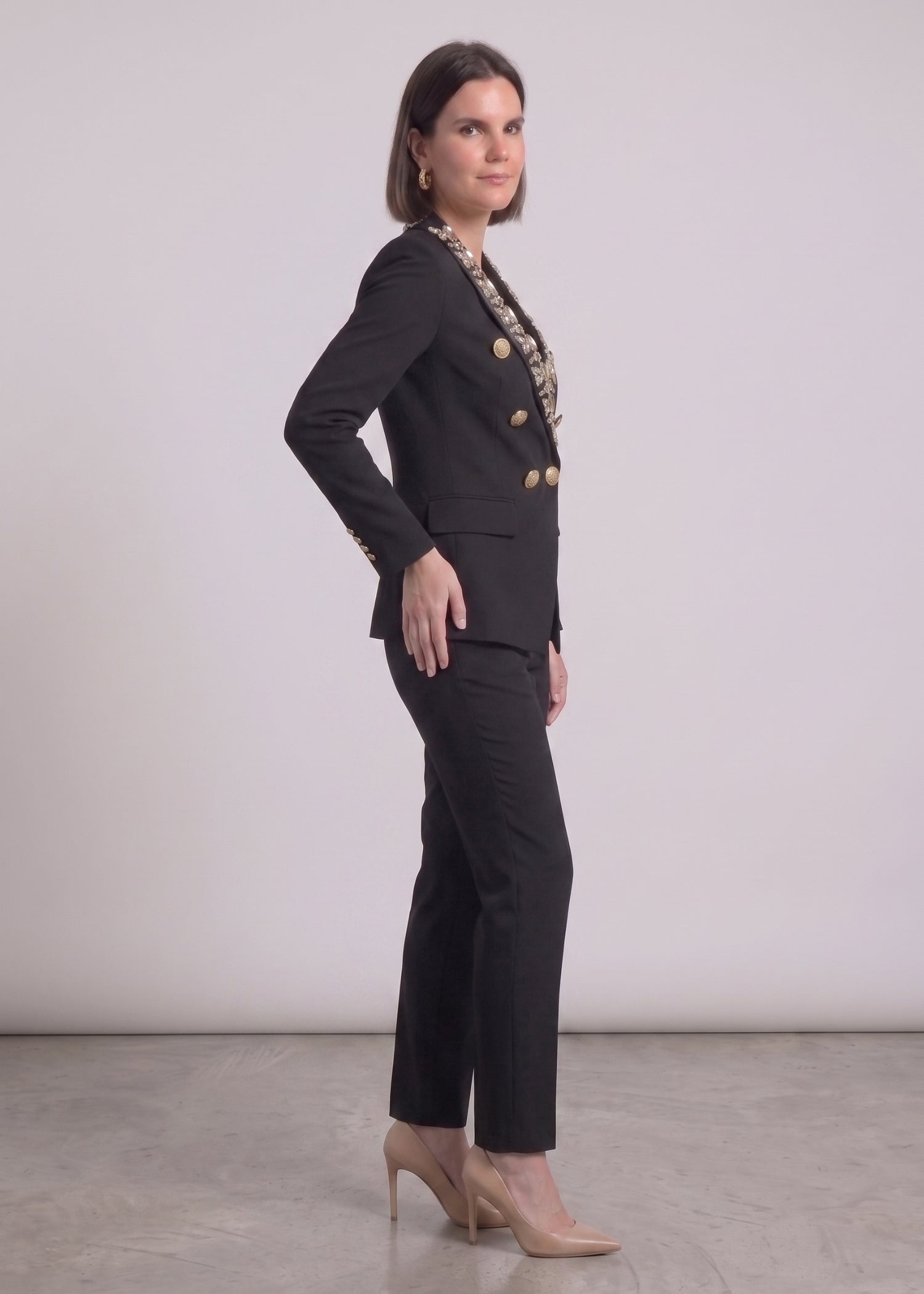 Yellowstone Black Embellished Blazer for Women