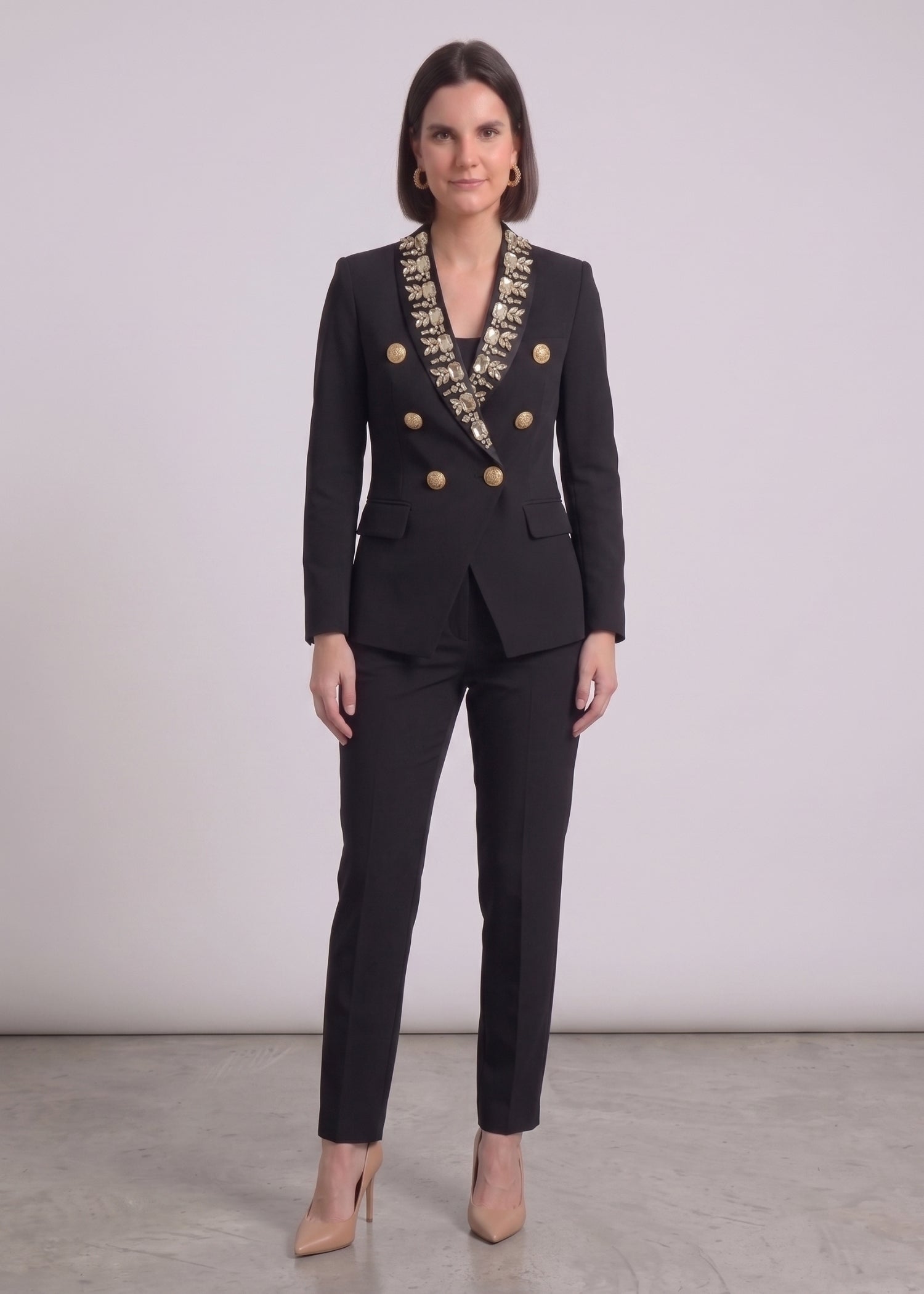 Yellowstone Black Embellished Blazer for Women