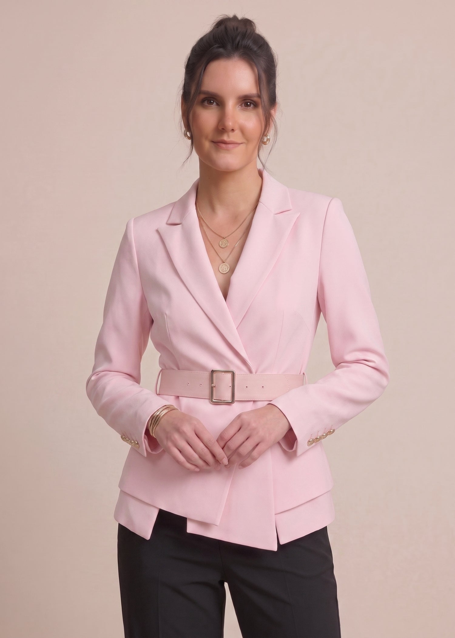 Kyoto Light Pink Women Blazer