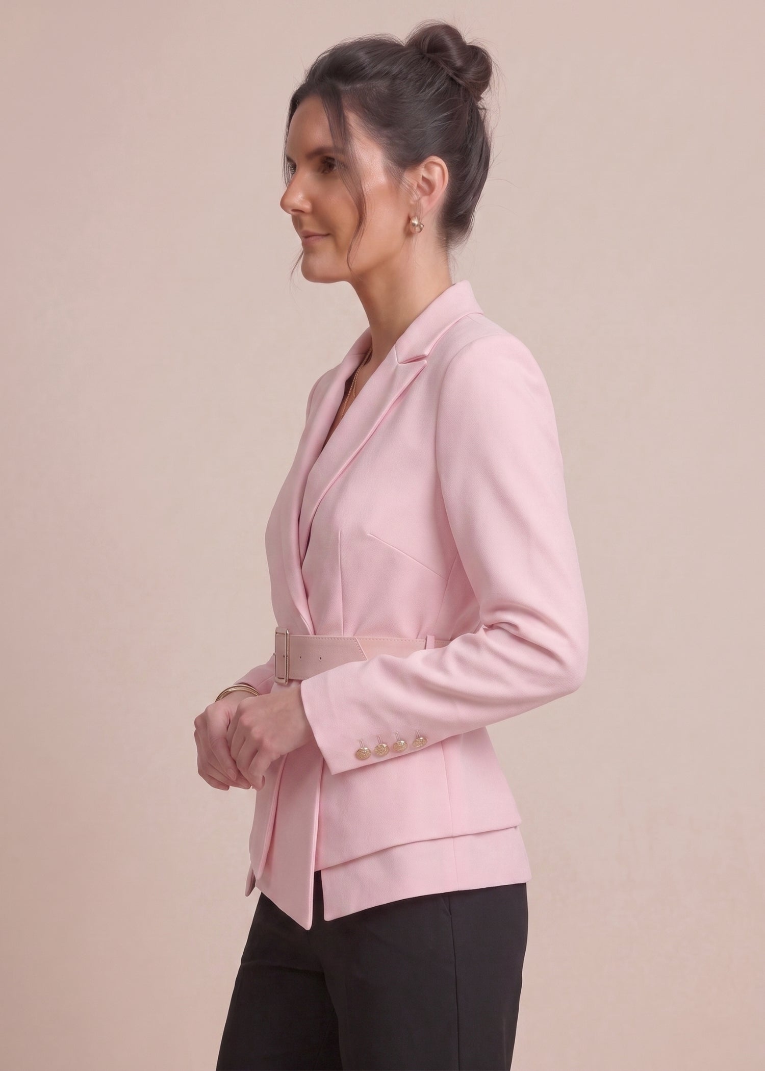 Kyoto Light Pink Women Blazer