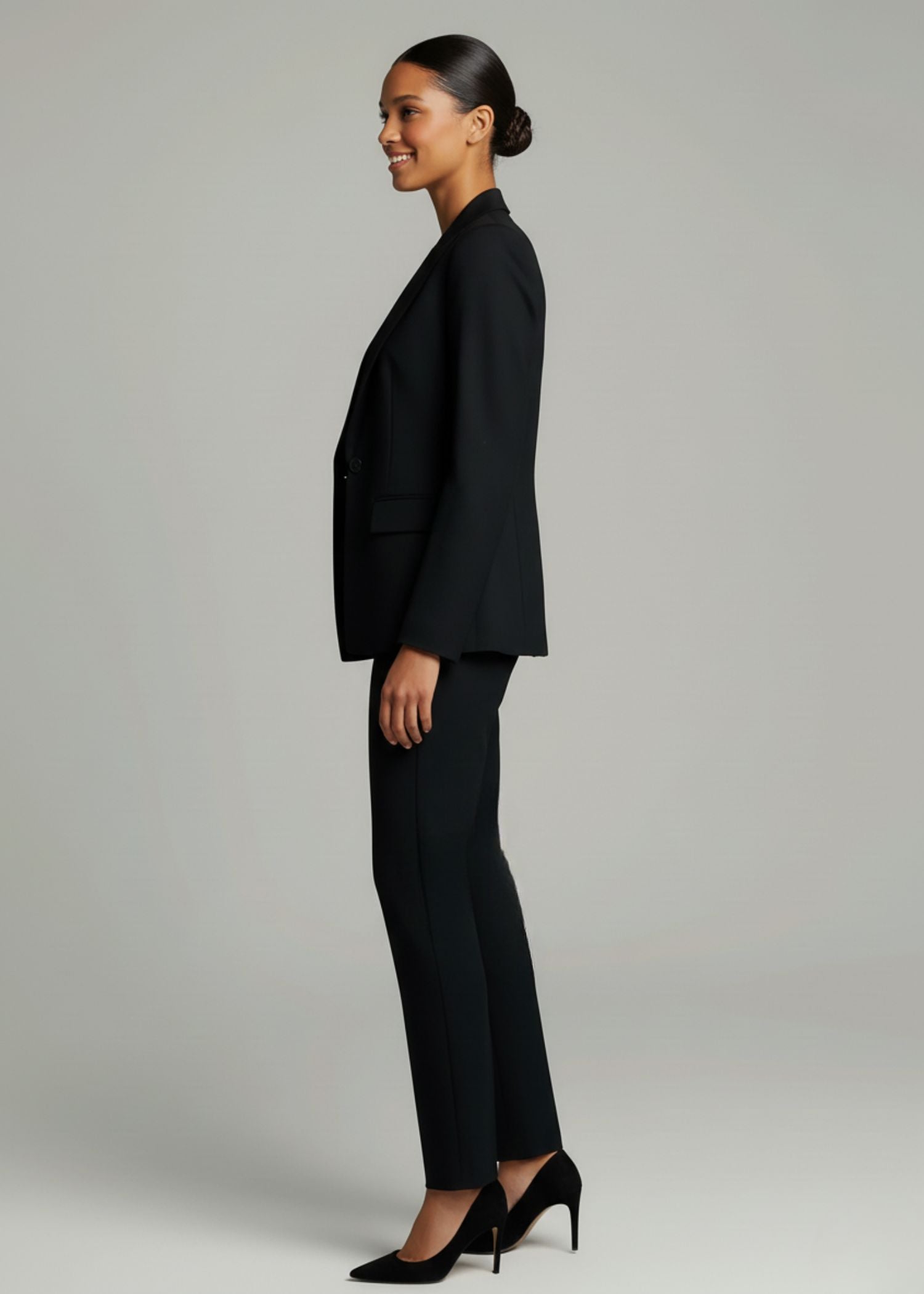 Ladies Black 2 Piece Suit for Women