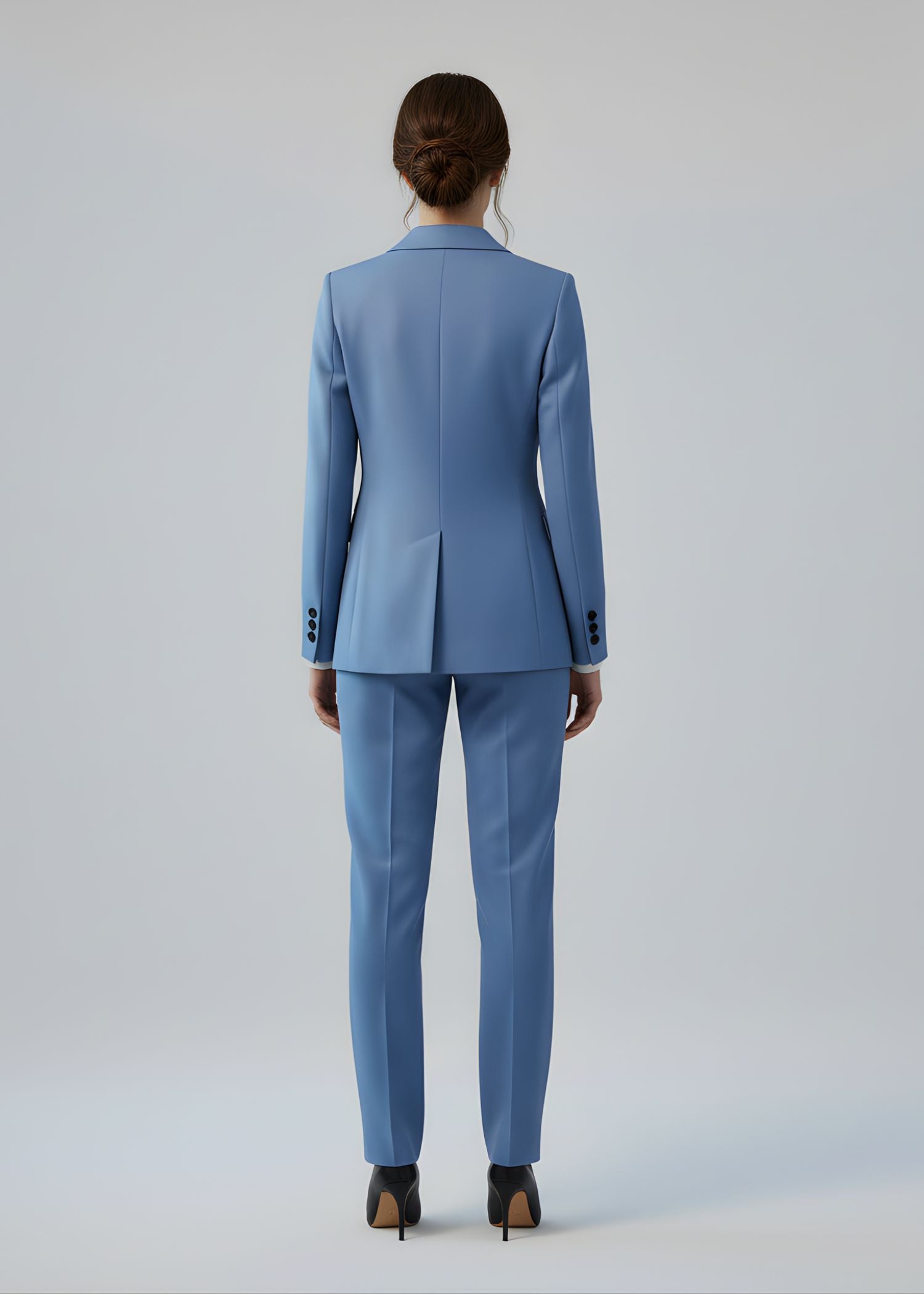 Ischia Double Breasted Suit in Blue