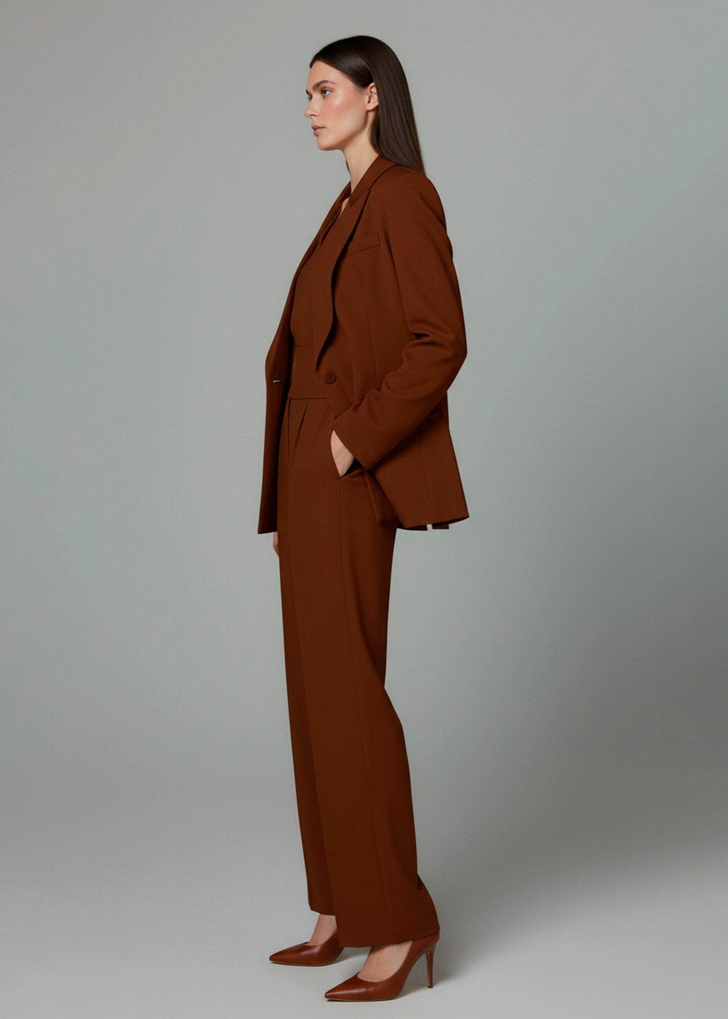 Chocolate Brown Women Suit