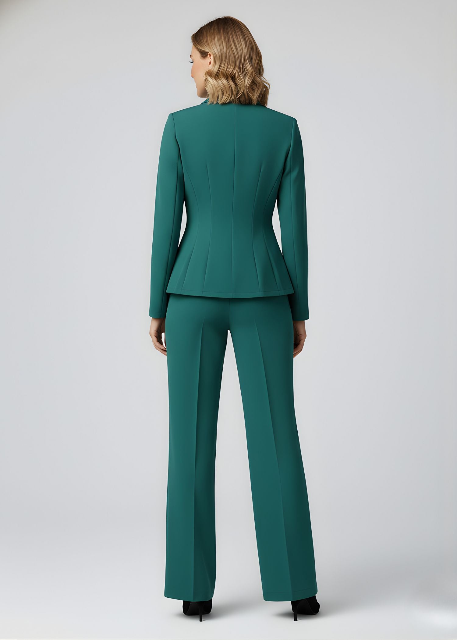 open lace back dress Get Siargao Peplum Executive Office Suit with waist pleats & paneling