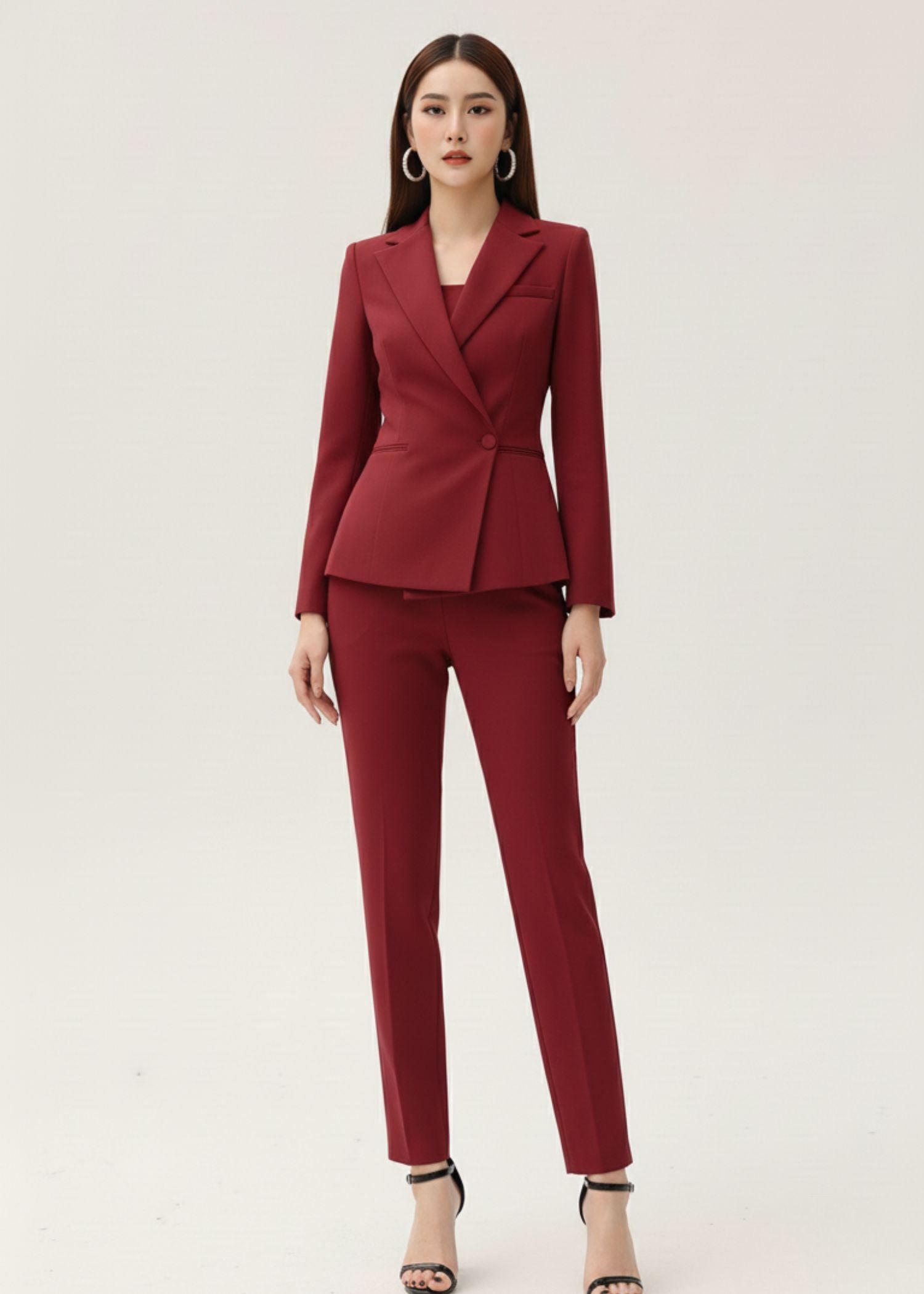 2 Piece Deep Red Suit