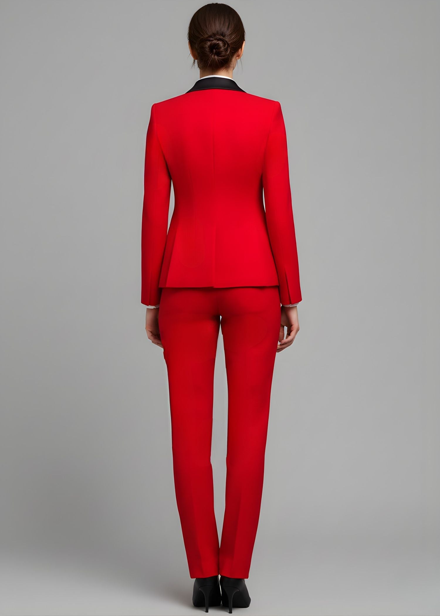 Cusco Red Tuxedo Suit for Women