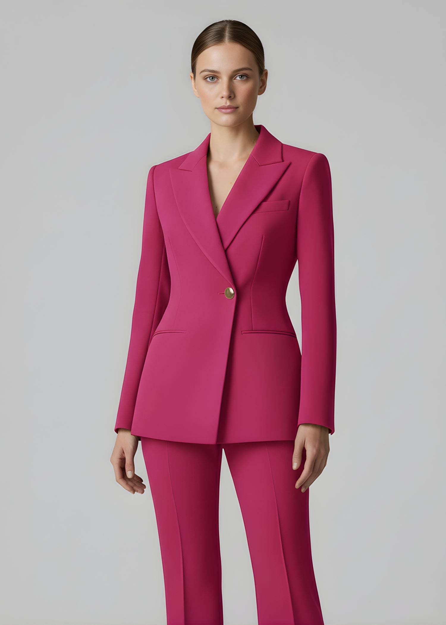 Women Magenta Pink Suit