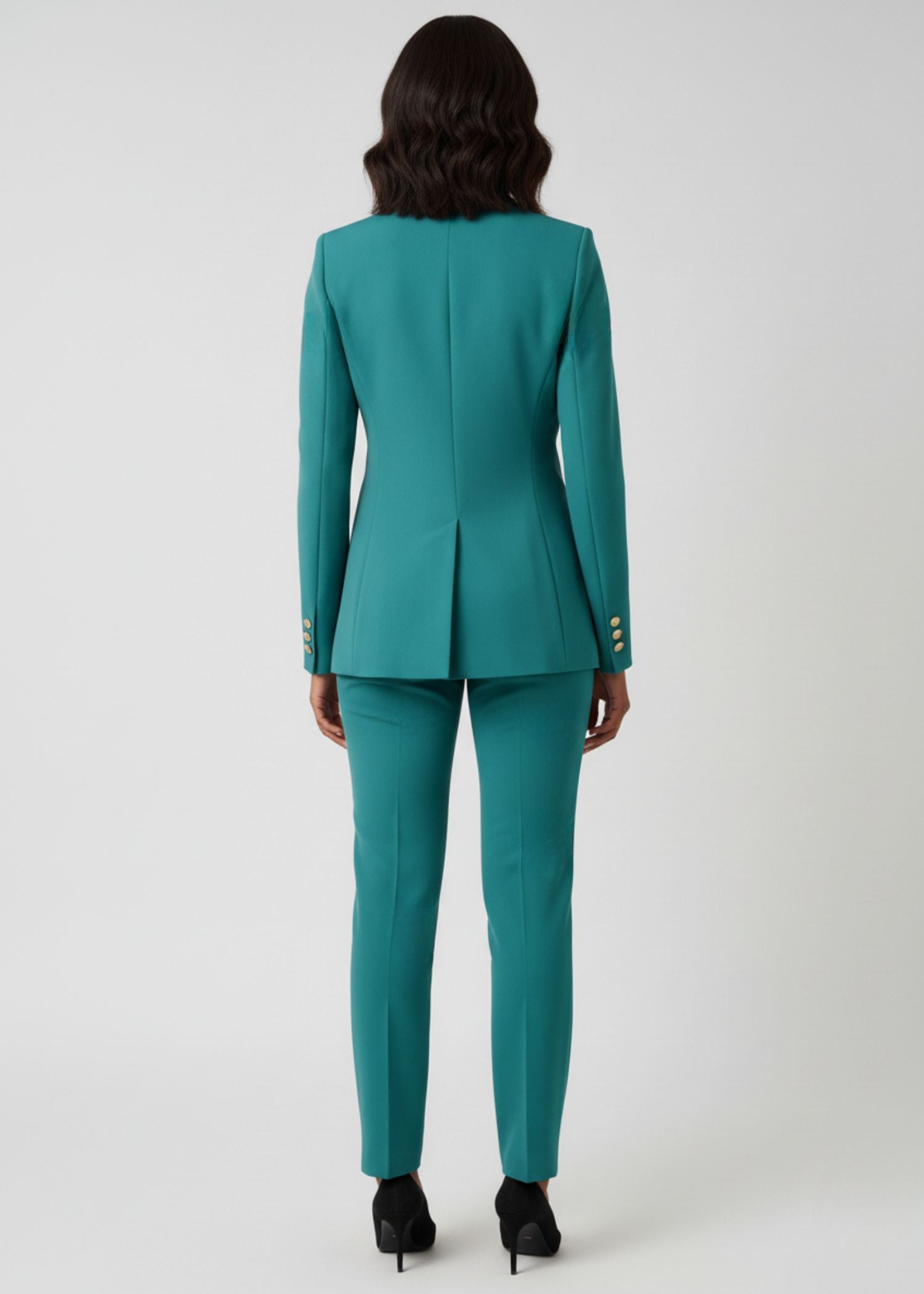 Seoul Women's Greenish Blue Suit