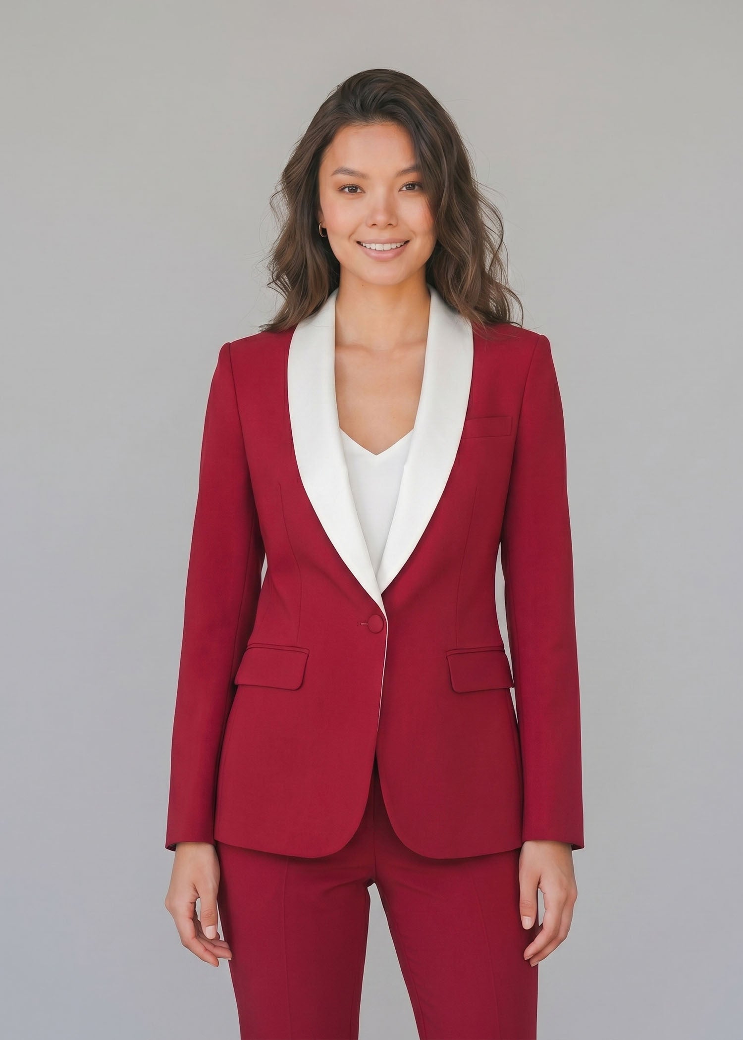Grab Formal shawl lapel tuxedo for Women with single breasted blazer