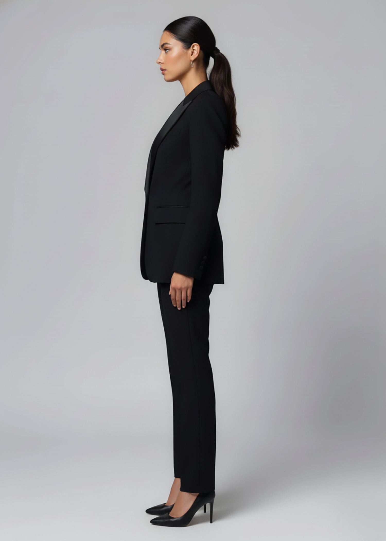 Black Tuxedo Suit for Women