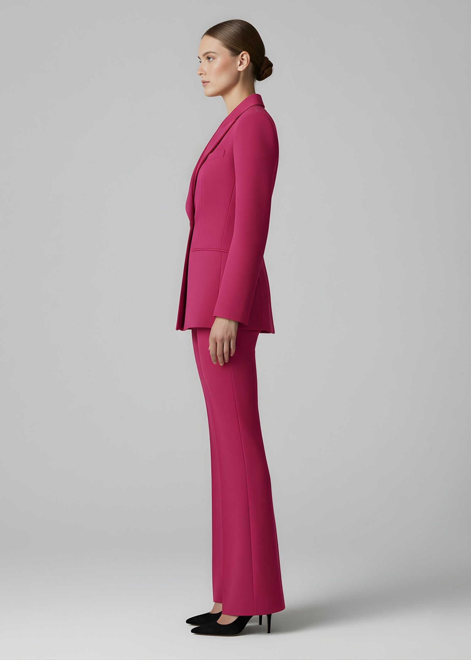 Women Magenta Pink Suit