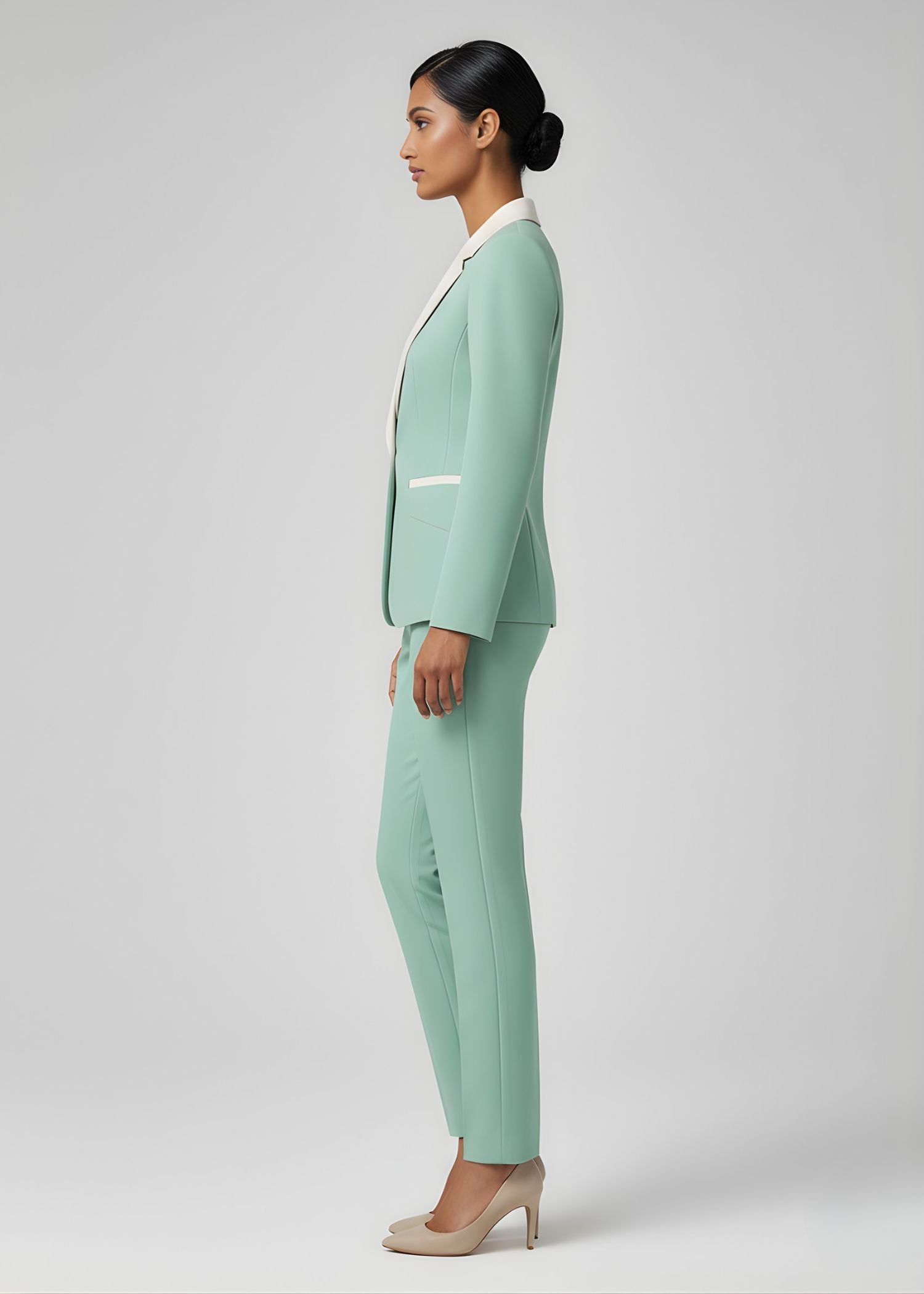 Ladies Mint Green Tuxedo