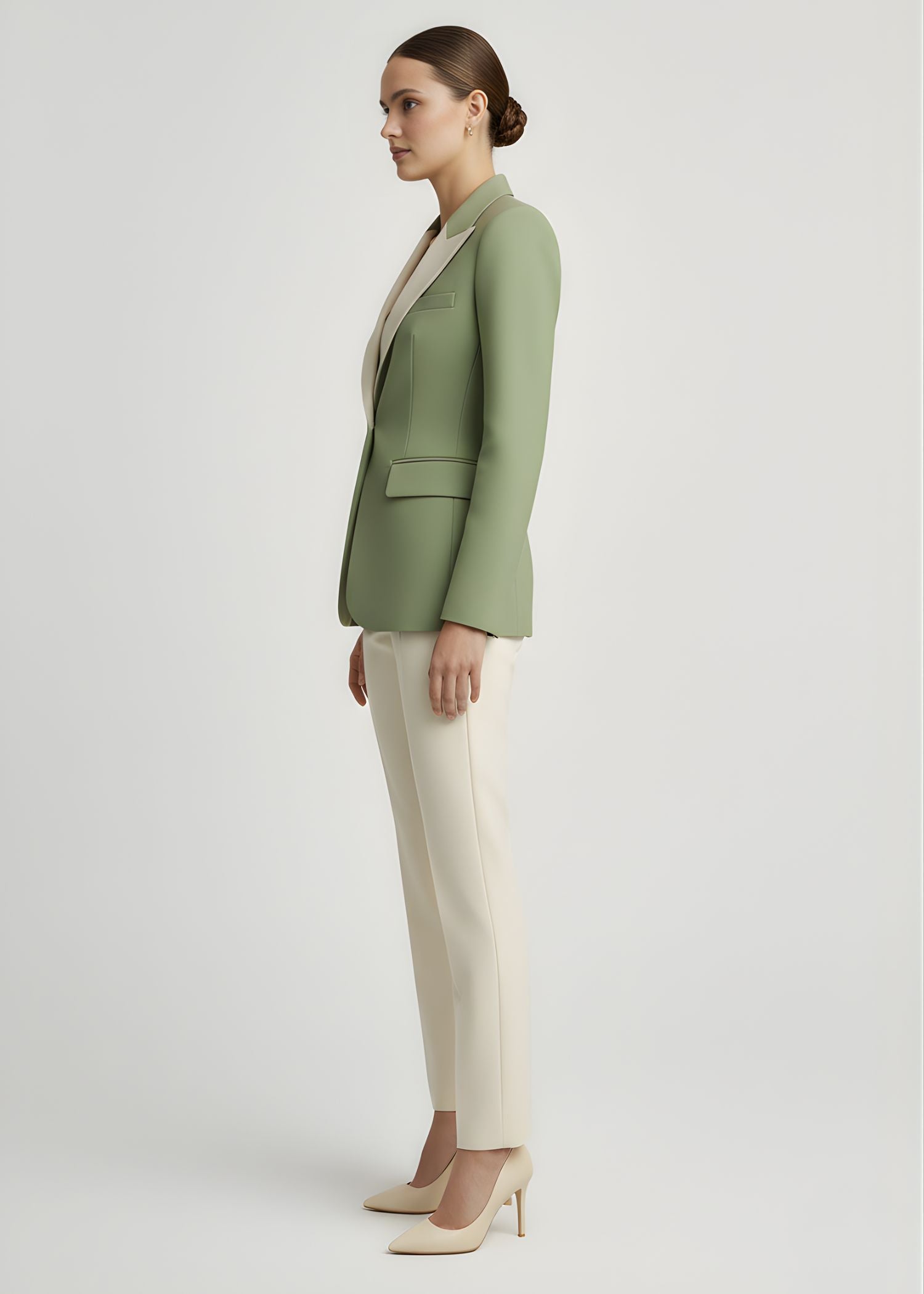 Ladies Sage Green Tuxedo