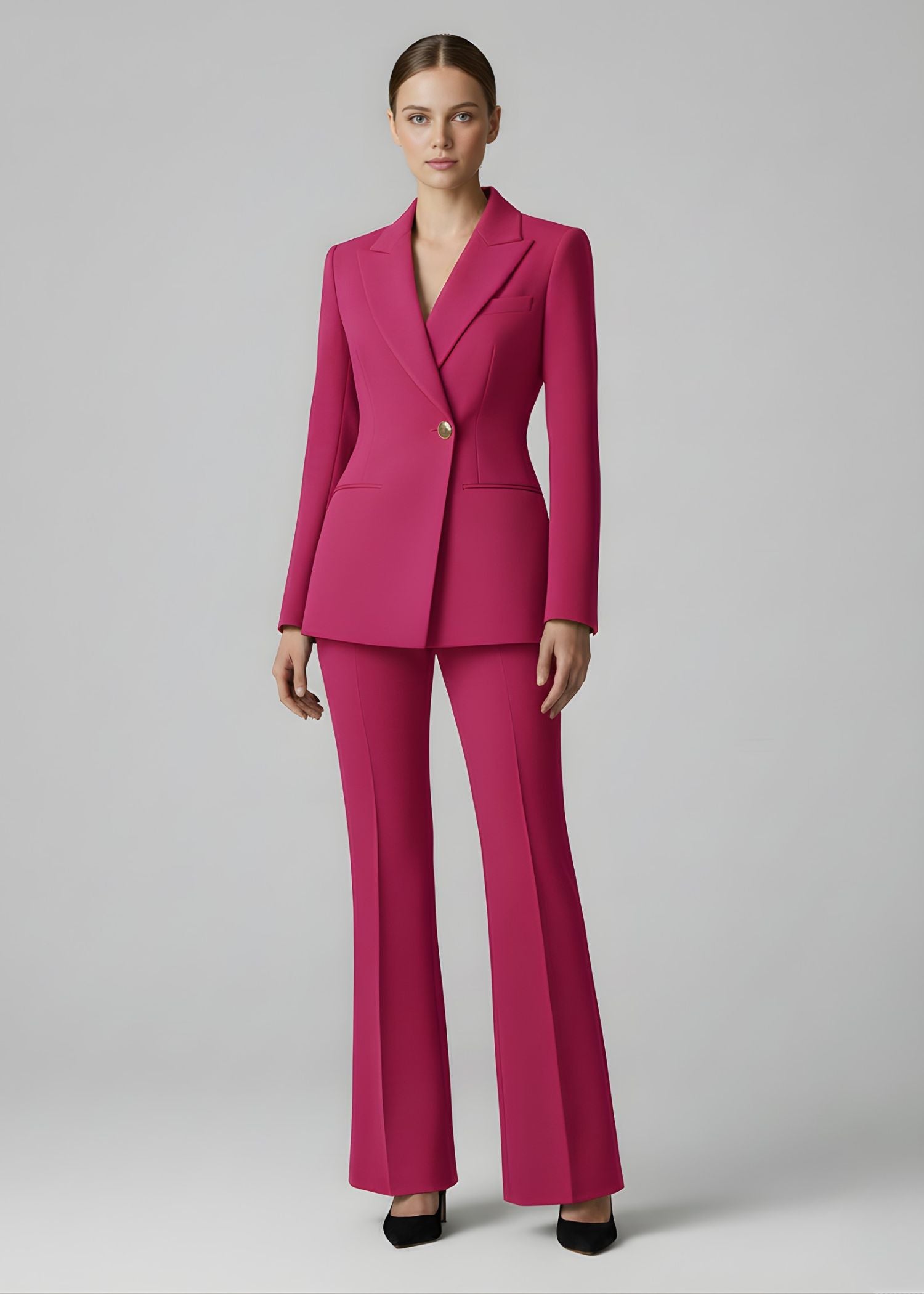 Women Magenta Pink Suit