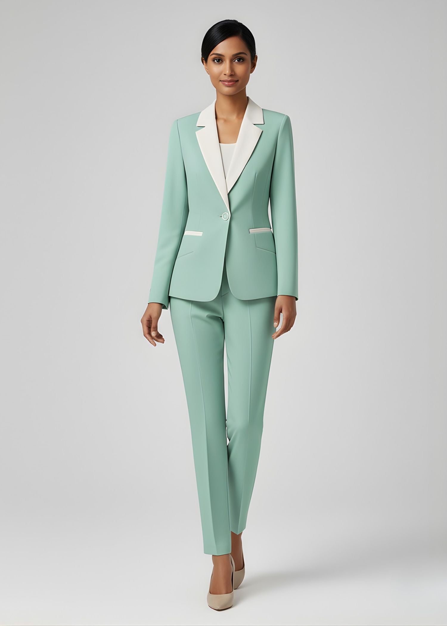 Ladies Mint Green Tuxedo