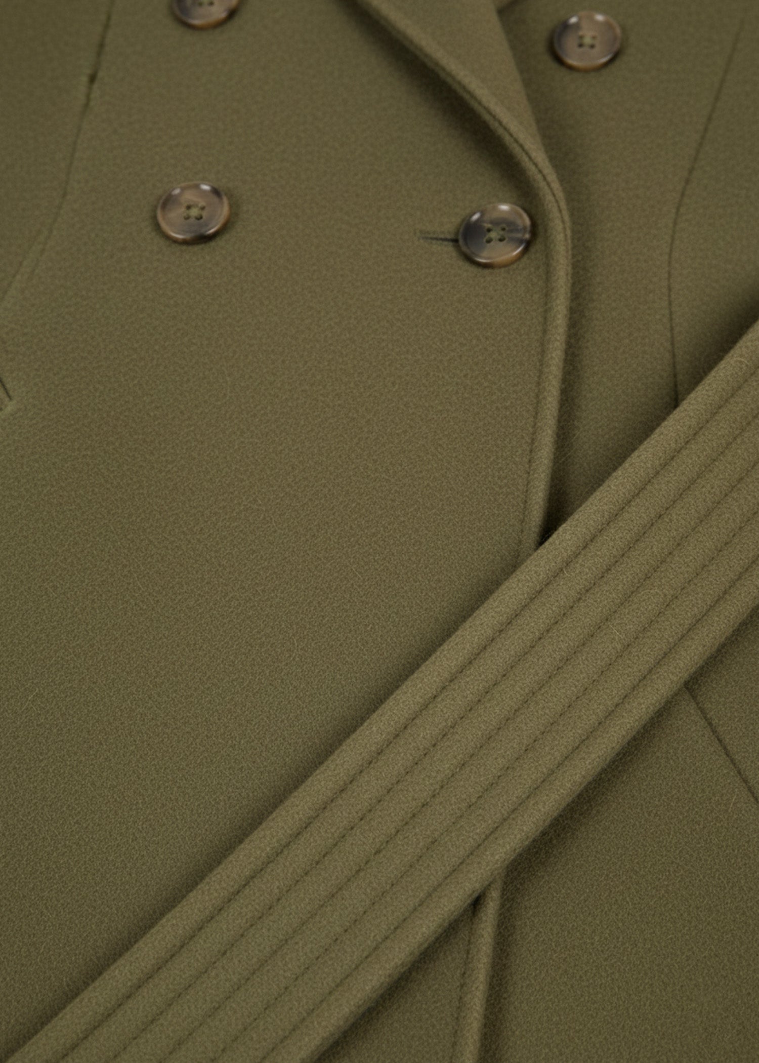 Olive Green Long Coat