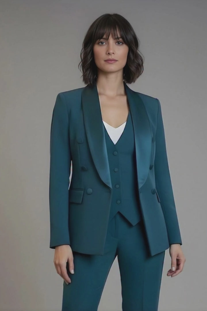 Teal Blue Tuxedo for Women