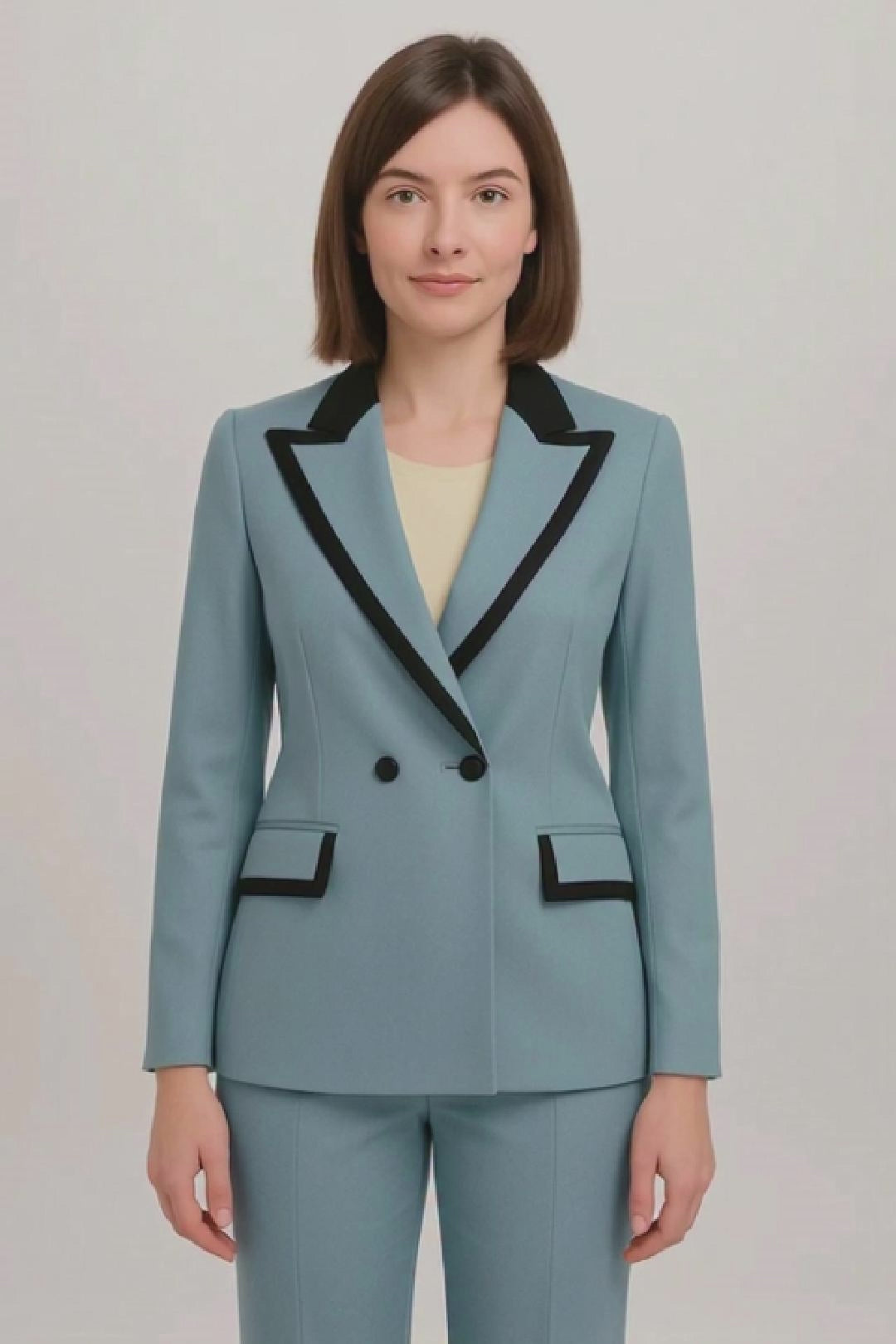 Bluish Grey Tuxedo Suit