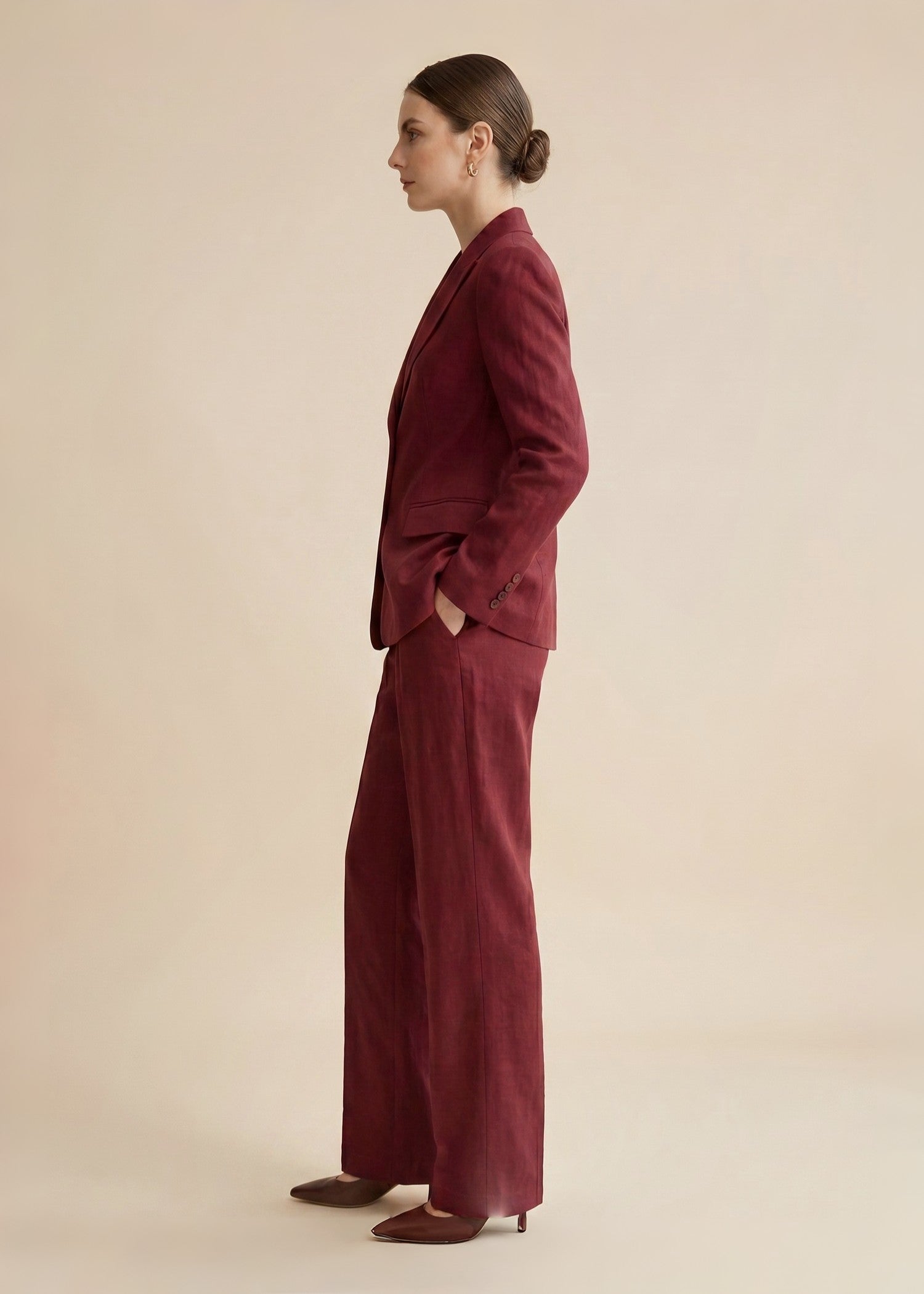 Colosseum single breasted Linen Suit