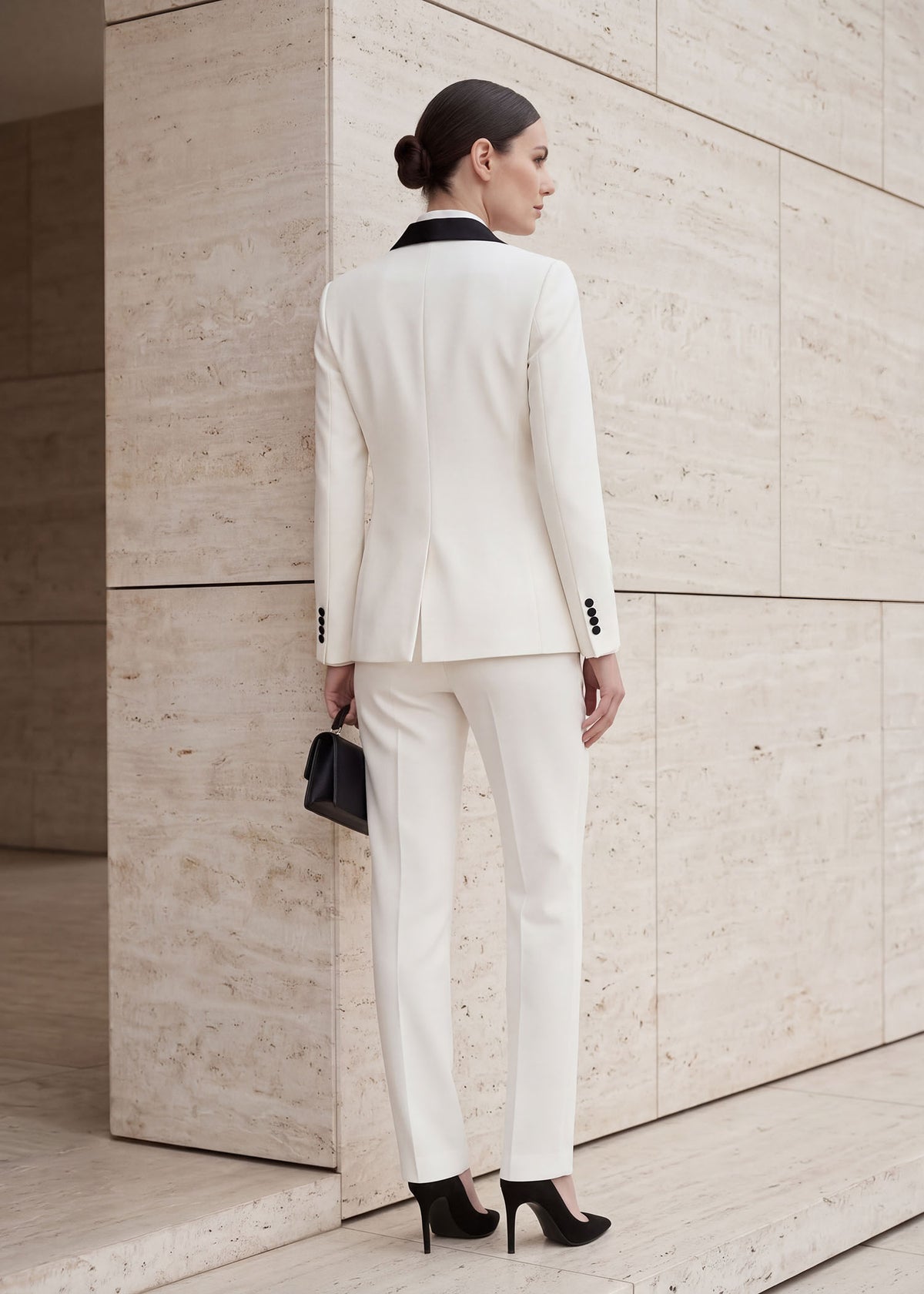 Serenne Single Button Shawl Lapel Tuxedo