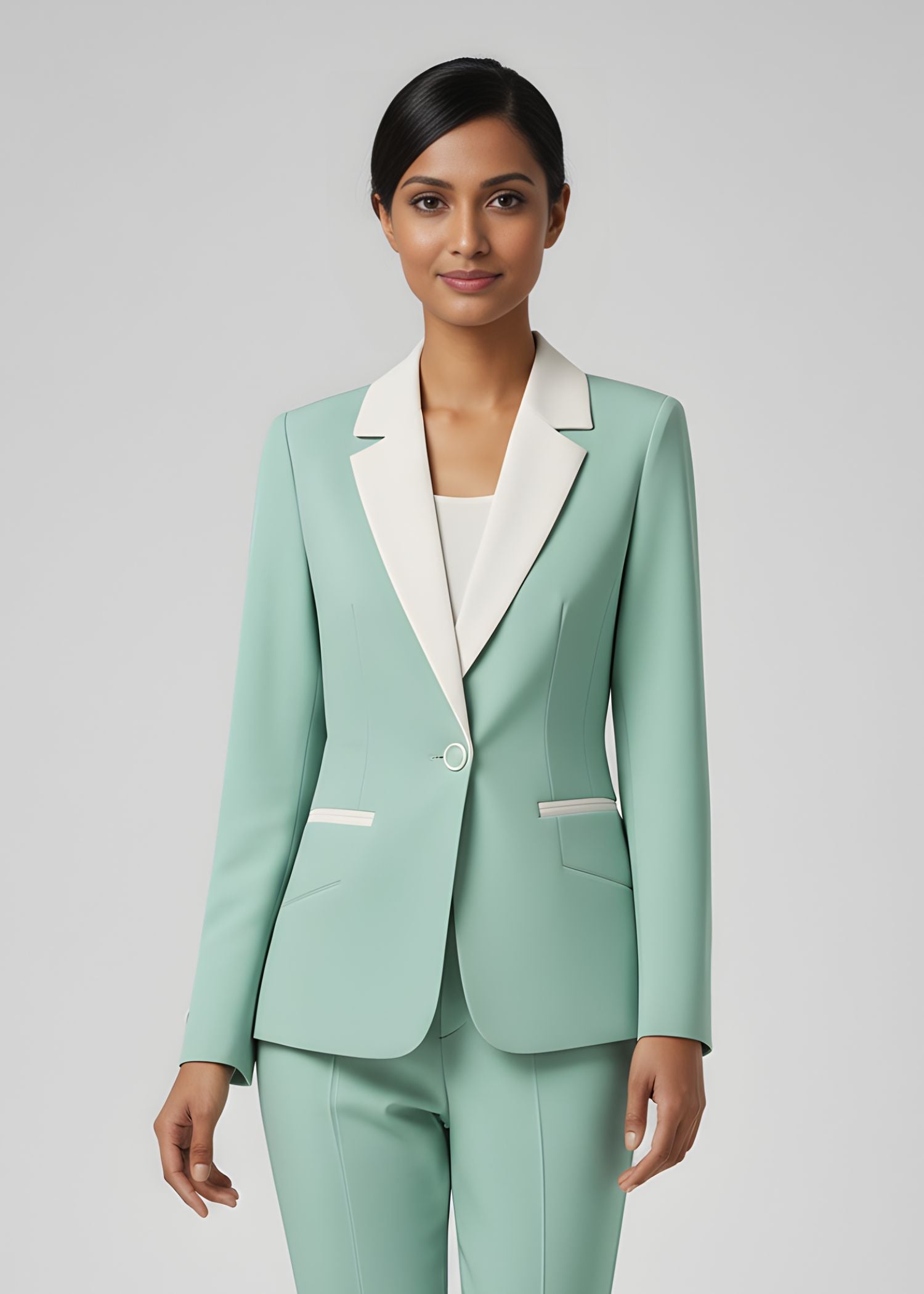 Ladies Mint Green Tuxedo